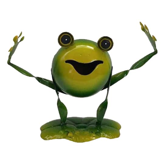 Santa's Workshop 9.5" Yoga Frog Figurine